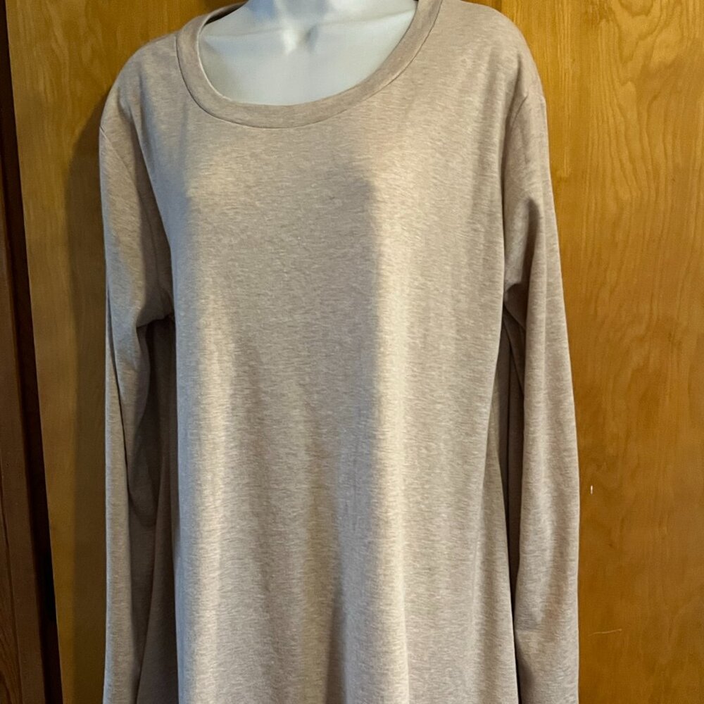 Wekili tan with white lace women's sweater - XL